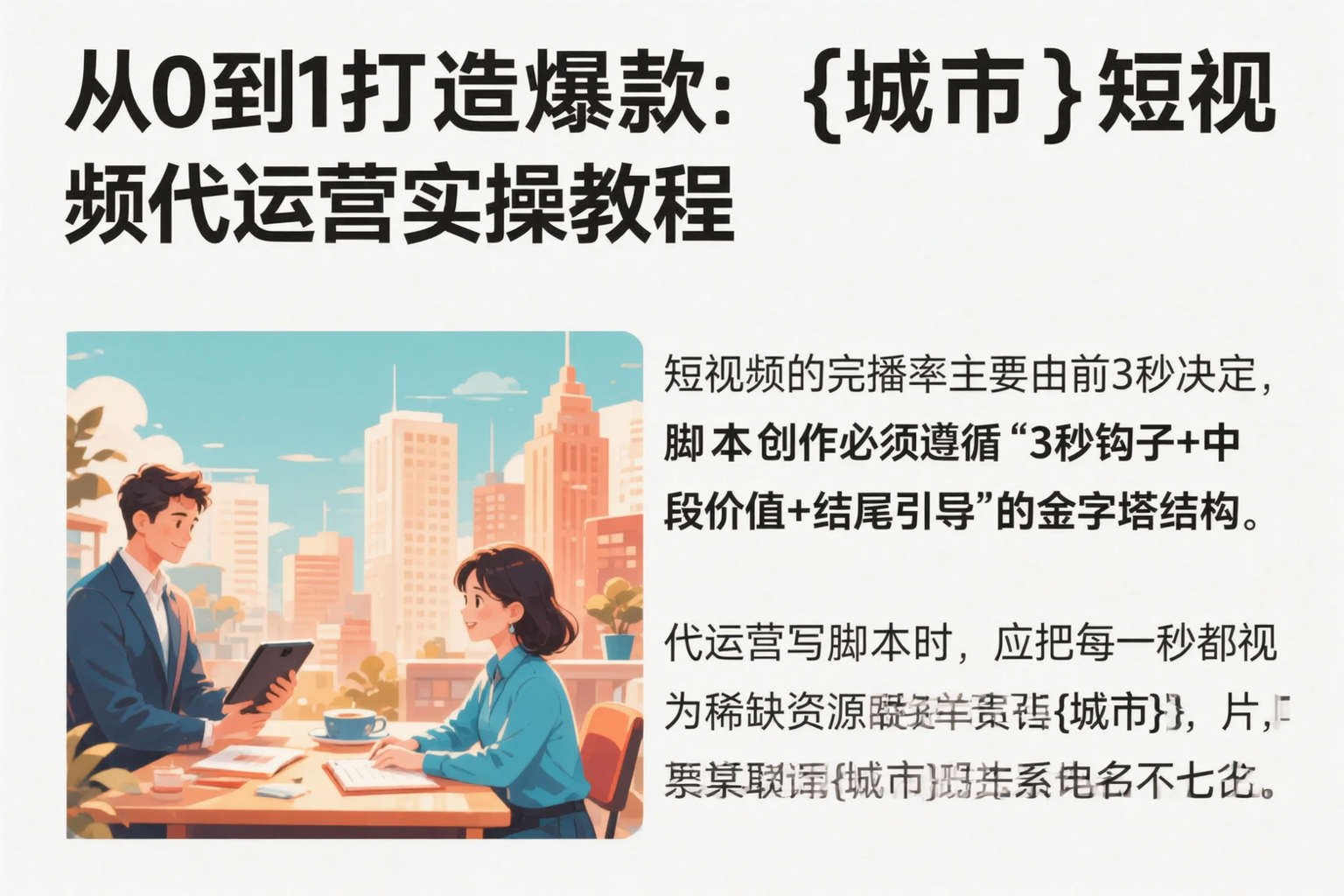 从0到1打造爆款：陕西短视频代运营实操教程