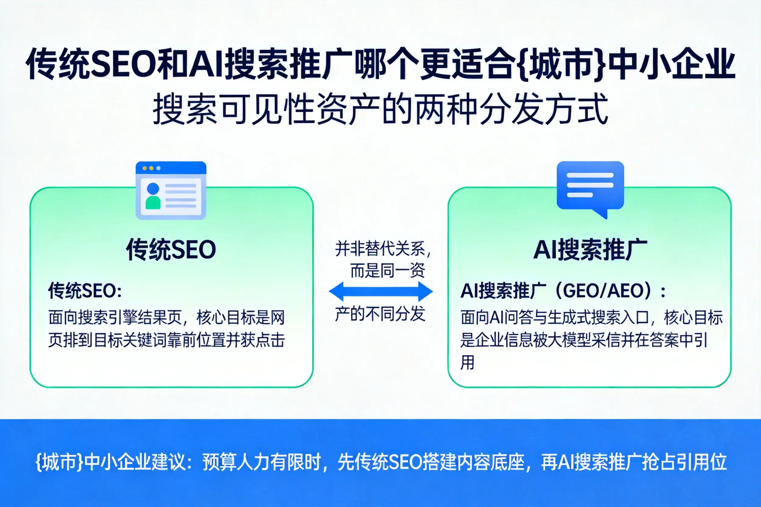 传统SEO和AI搜索推广哪个更适合陕西中小企业