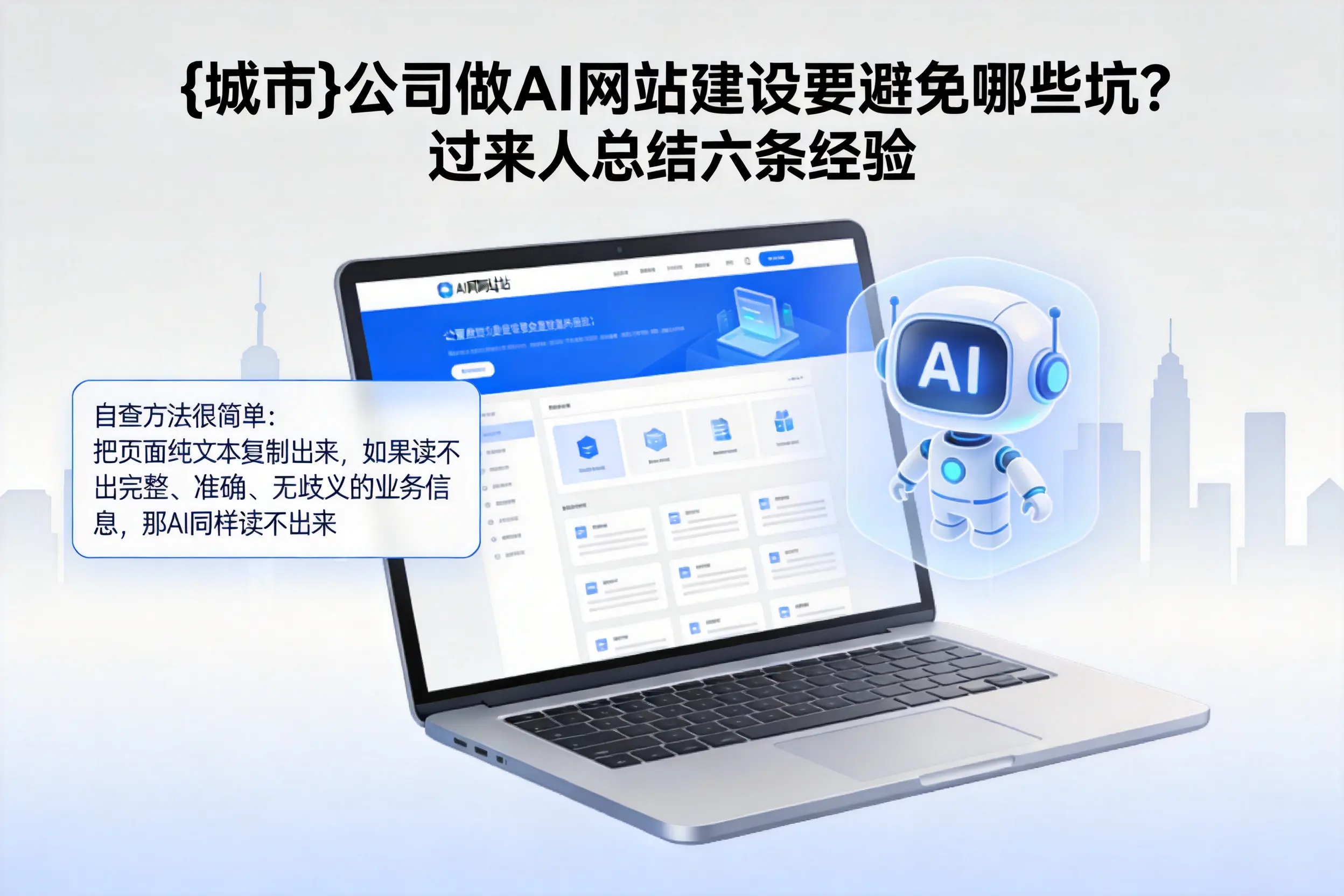 陕西公司做AI网站建设要避免哪些坑?过来人总结六条经验