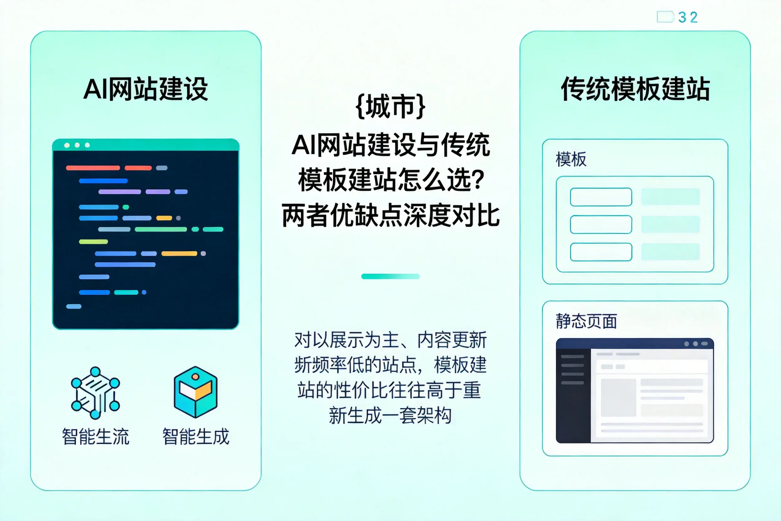 陕西AI网站建设与传统模板建站怎么选?两者优缺点深度对比