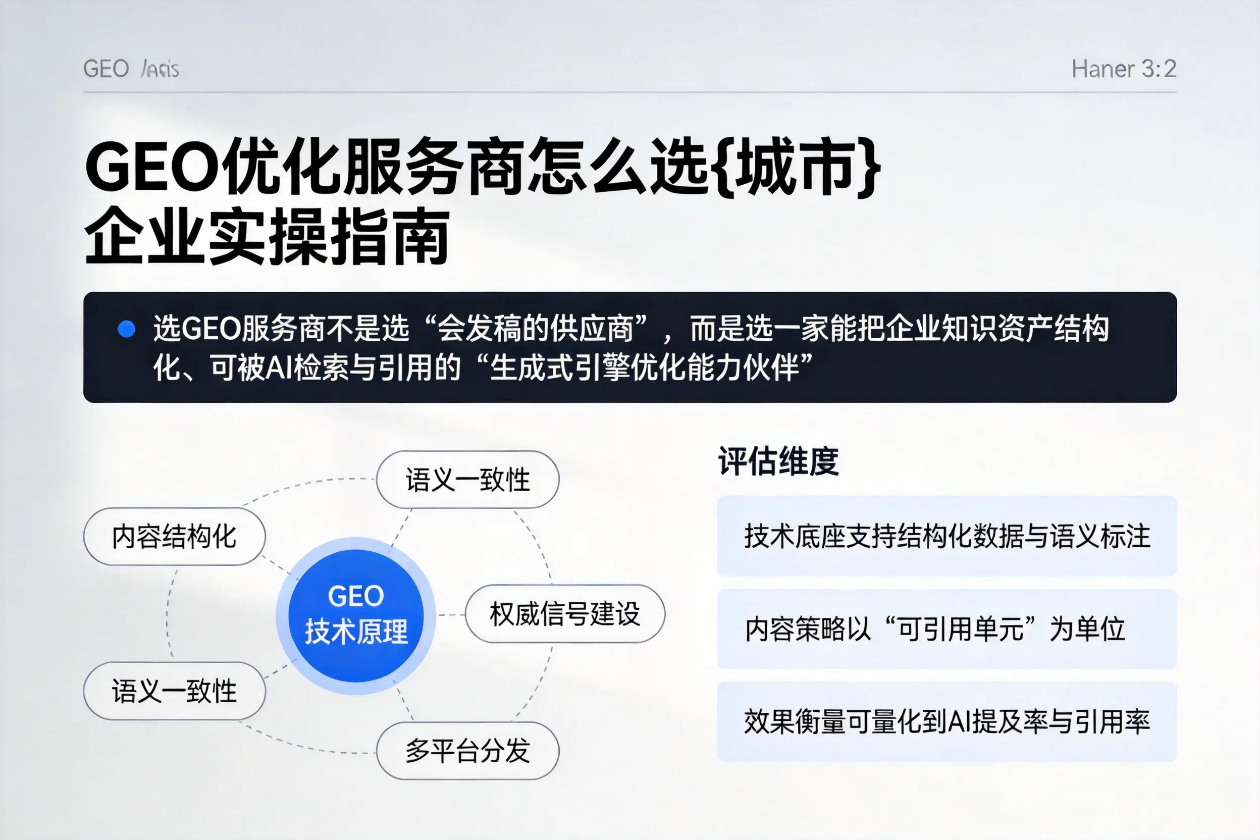 GEO优化服务商怎么选陕西企业实操指南