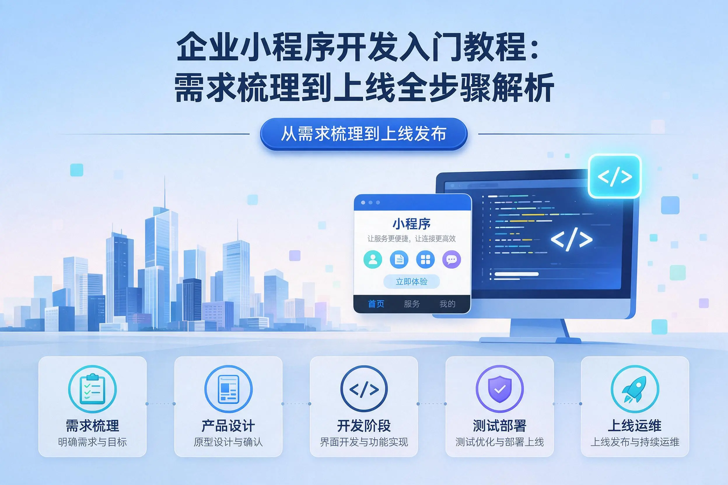 陕西企业小程序开发入门教程:需求梳理到上线全步骤解析