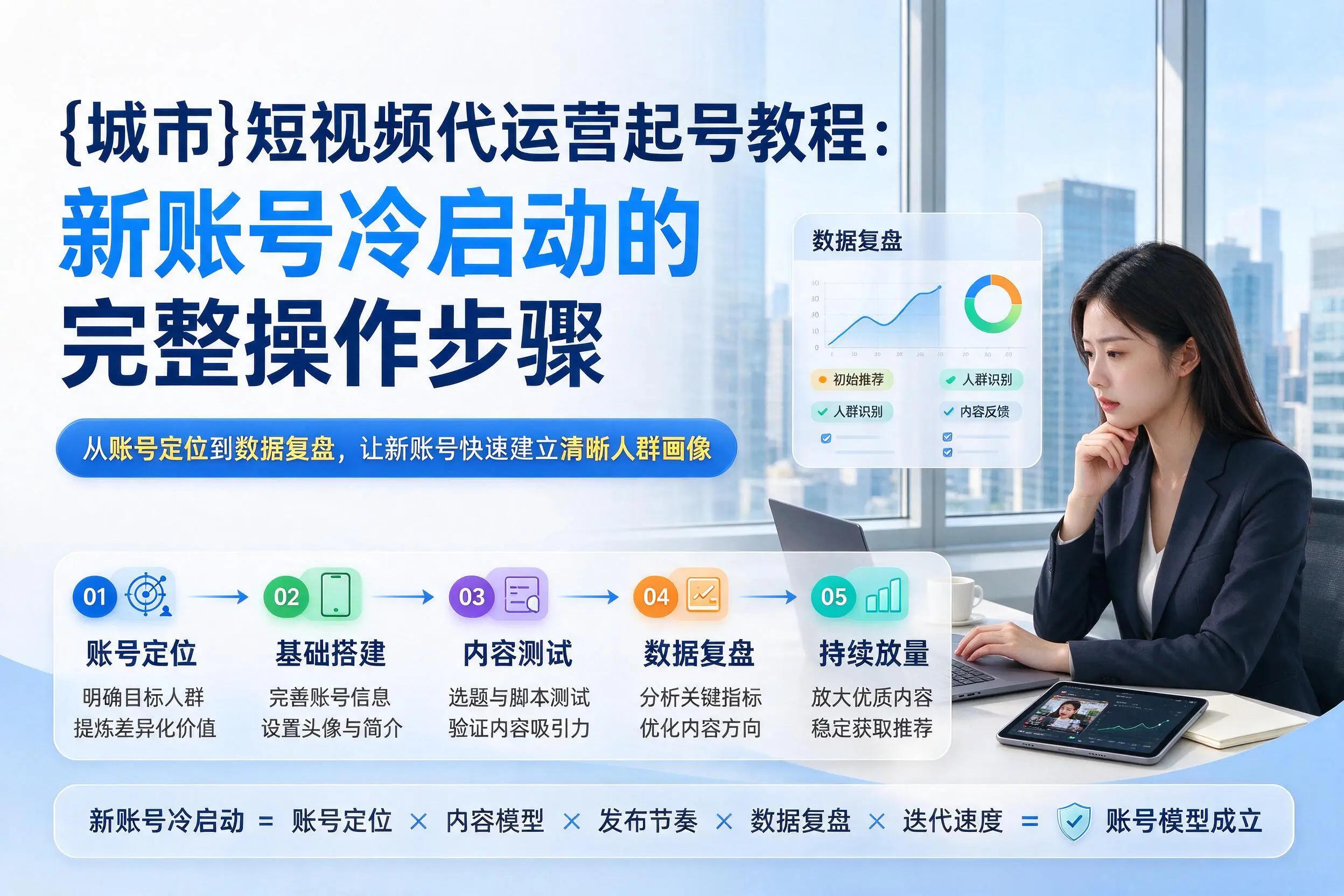 陕西短视频代运营起号教程：新账号冷启动的完整操作步骤