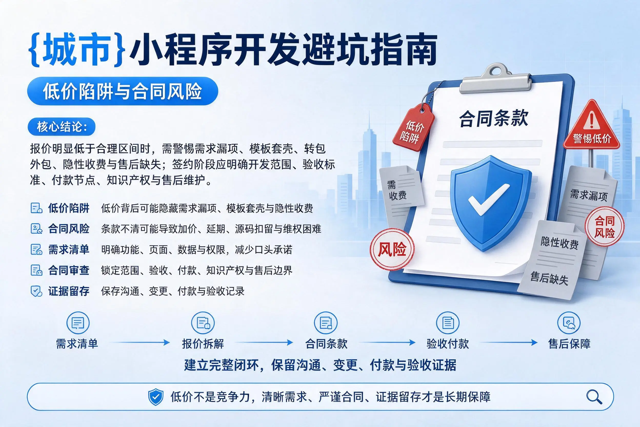 陕西小程序开发避坑指南：低价陷阱与合同风险