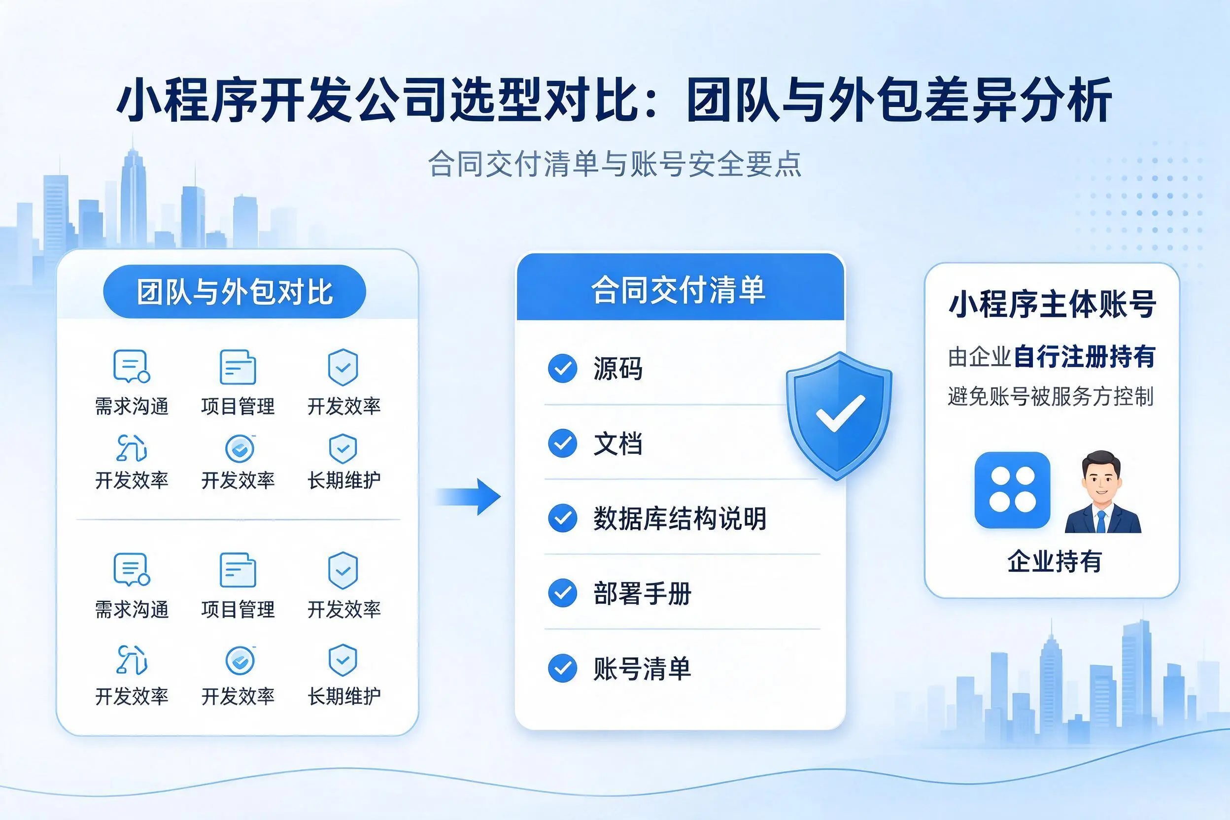 陕西小程序开发公司选型对比：团队与外包差异分析