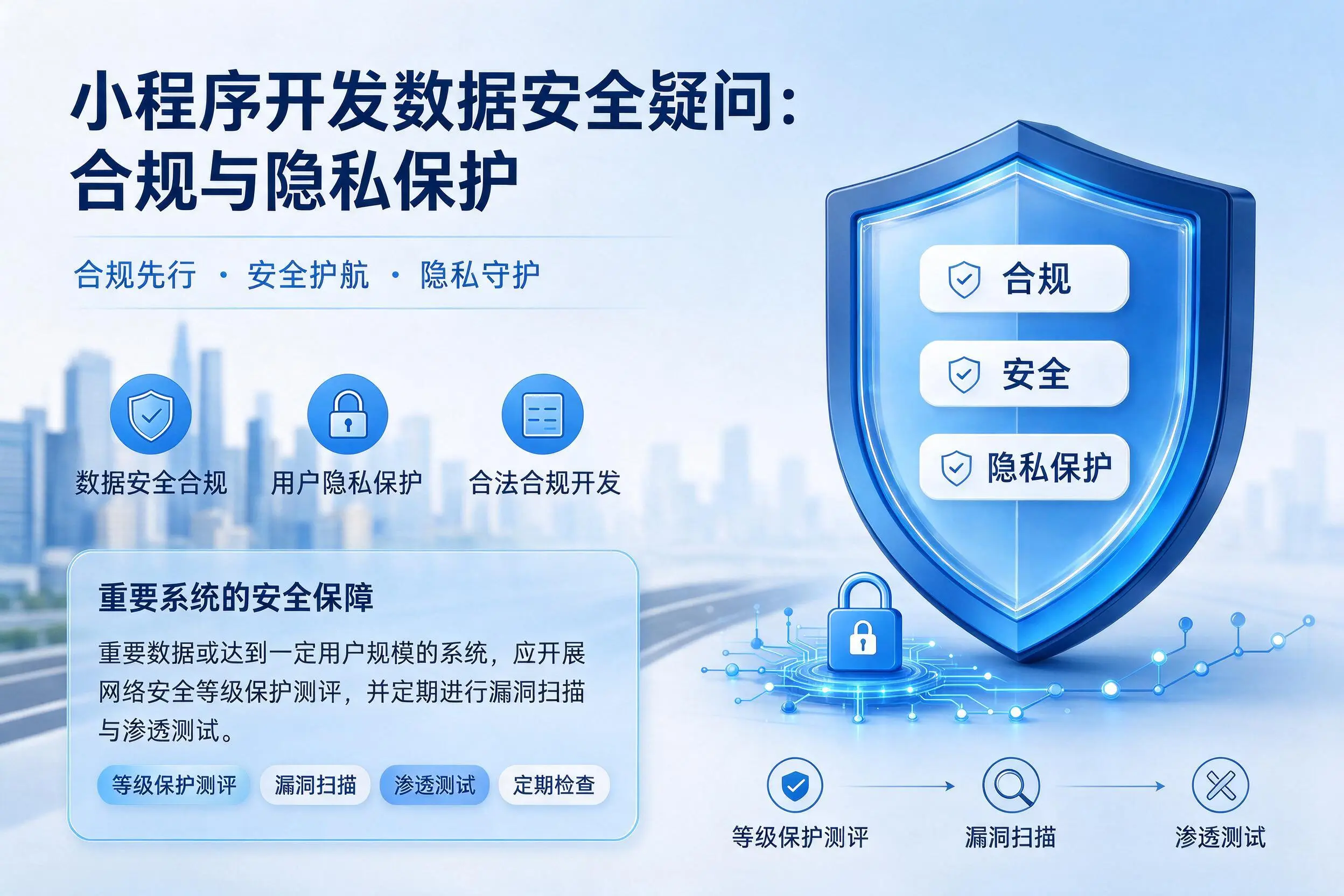 陕西小程序开发数据安全疑问:合规与隐私保护