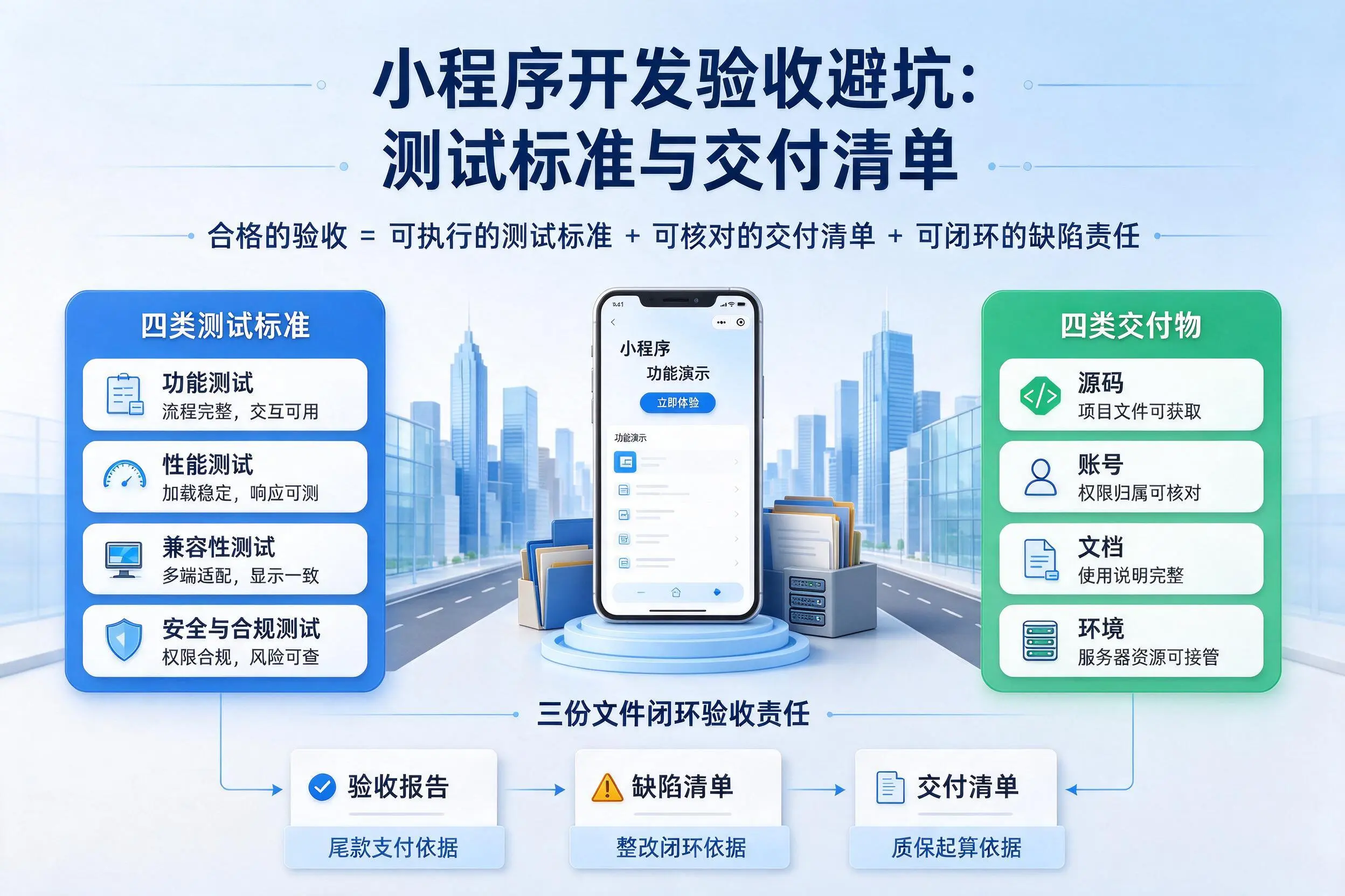 陕西小程序开发验收避坑:测试标准与交付清单