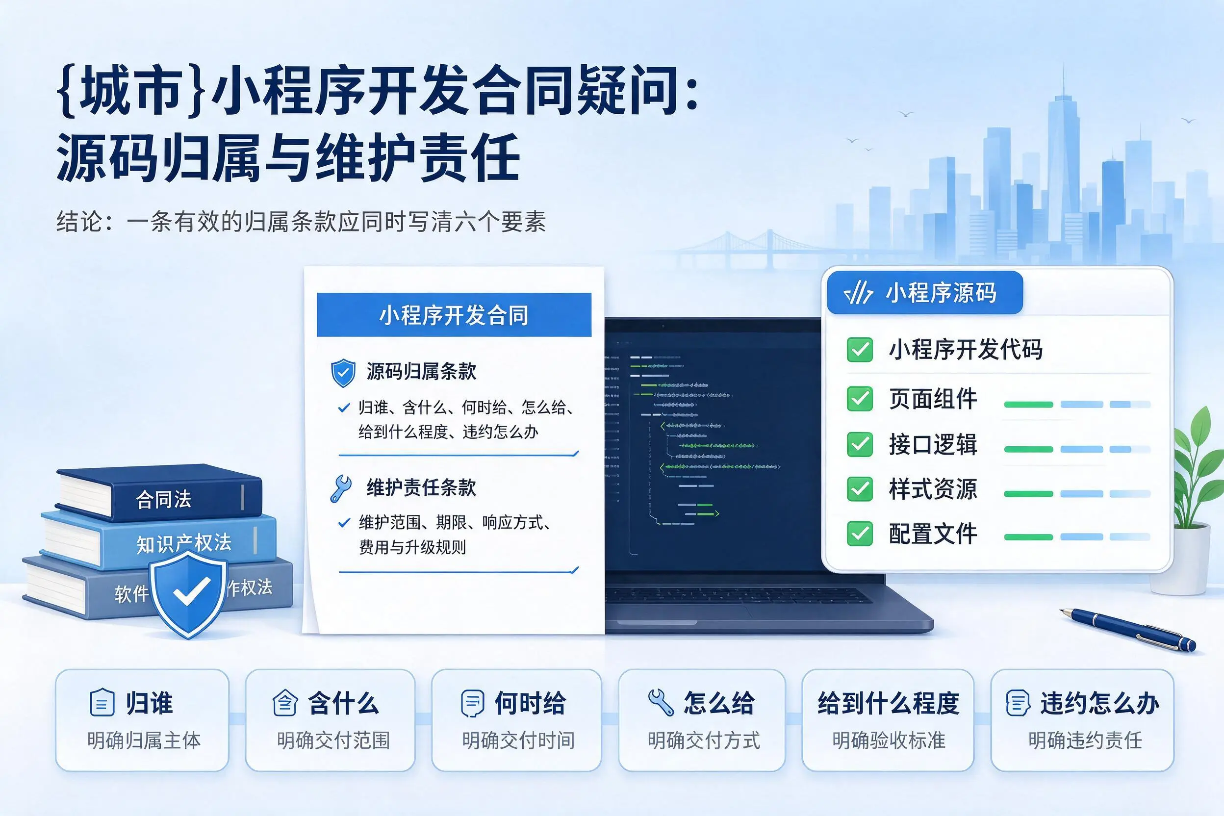 陕西小程序开发合同疑问：源码归属与维护责任