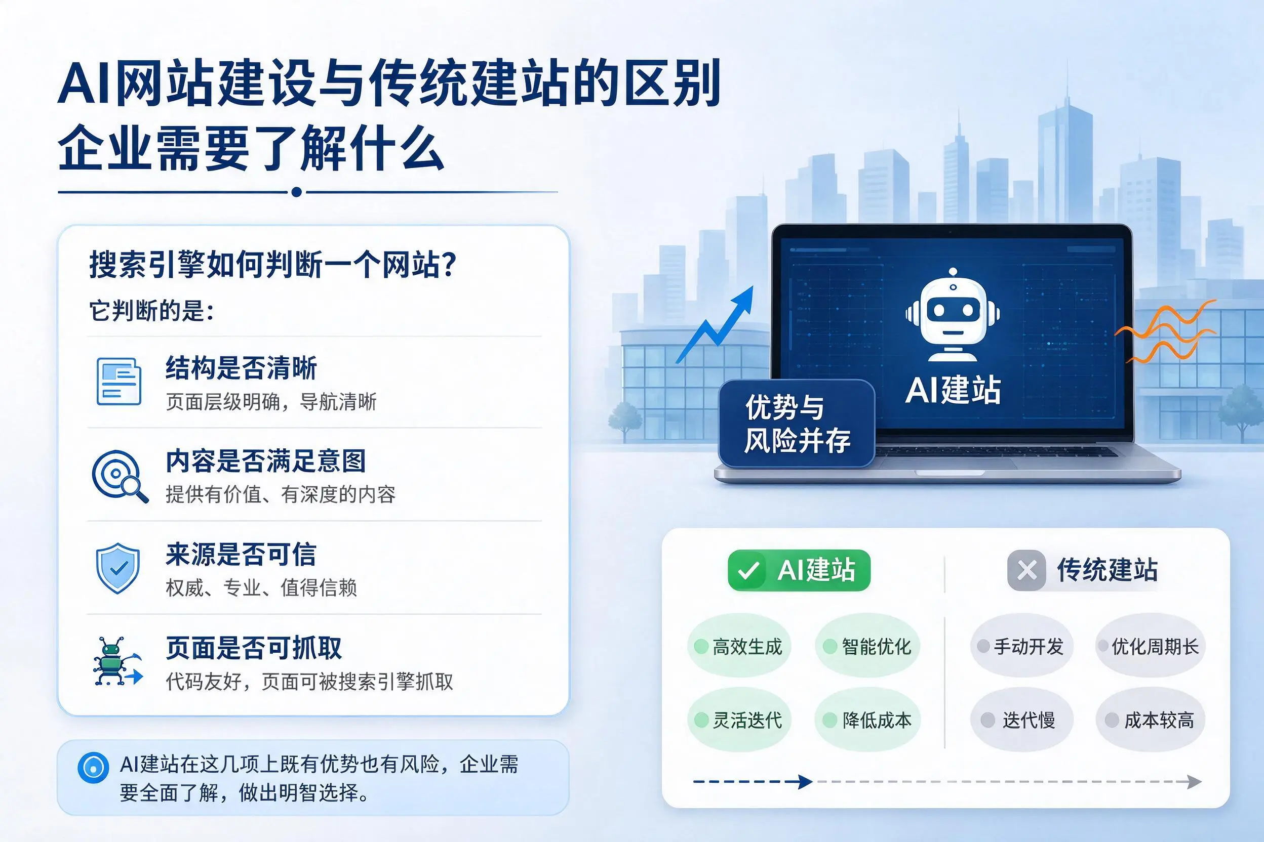 AI网站建设与传统建站的区别,陕西企业需要了解什么