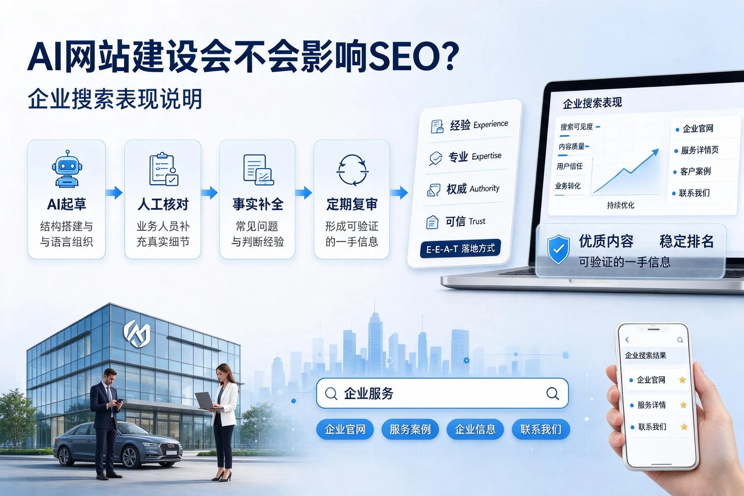 AI网站建设会不会影响SEO？陕西企业搜索表现说明