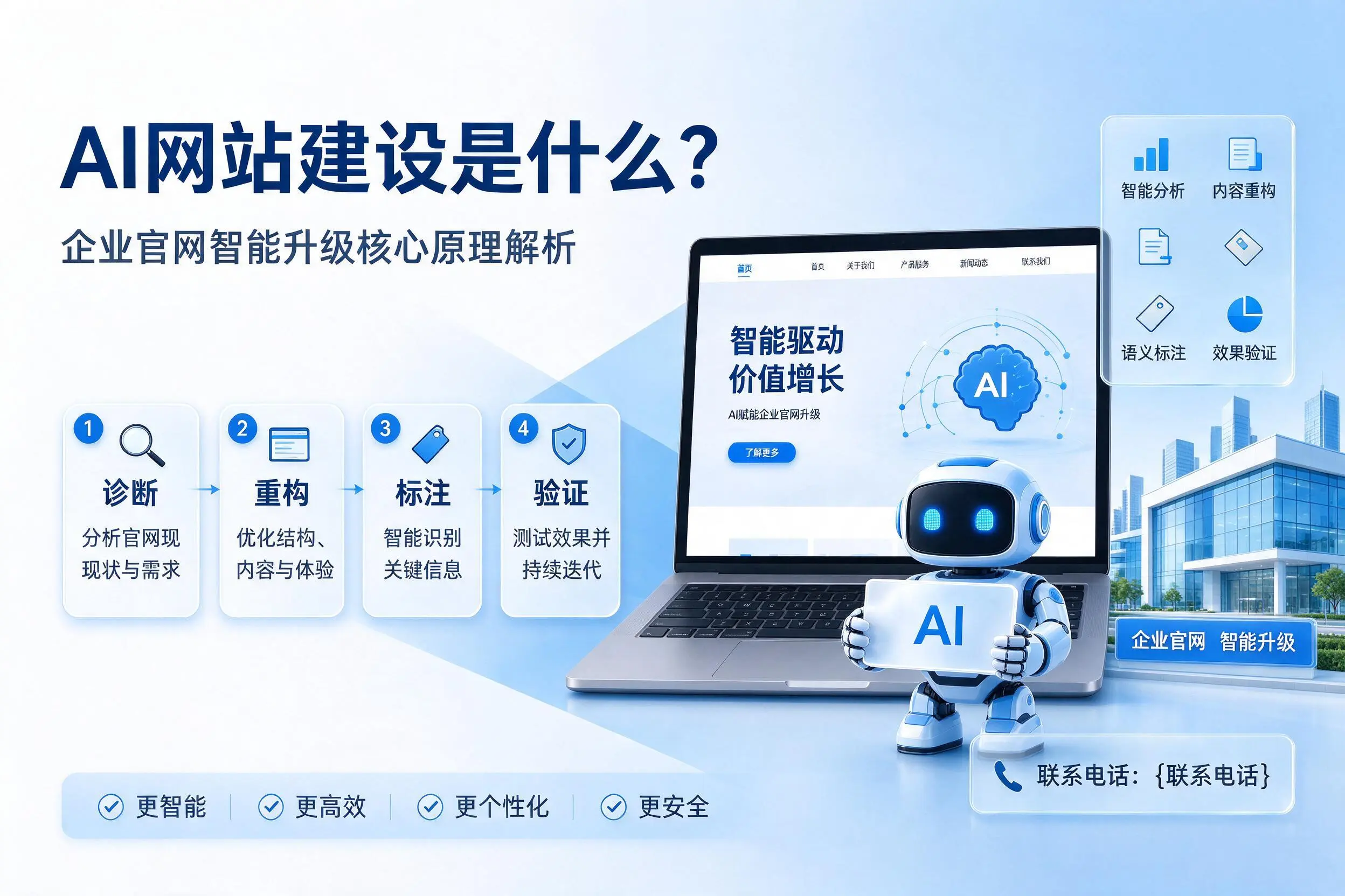 AI网站建设是什么?陕西企业官网智能升级核心原理解析