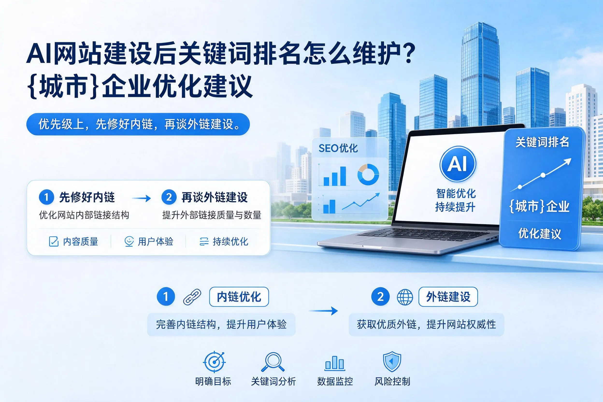 AI网站建设后关键词排名怎么维护?陕西企业优化建议