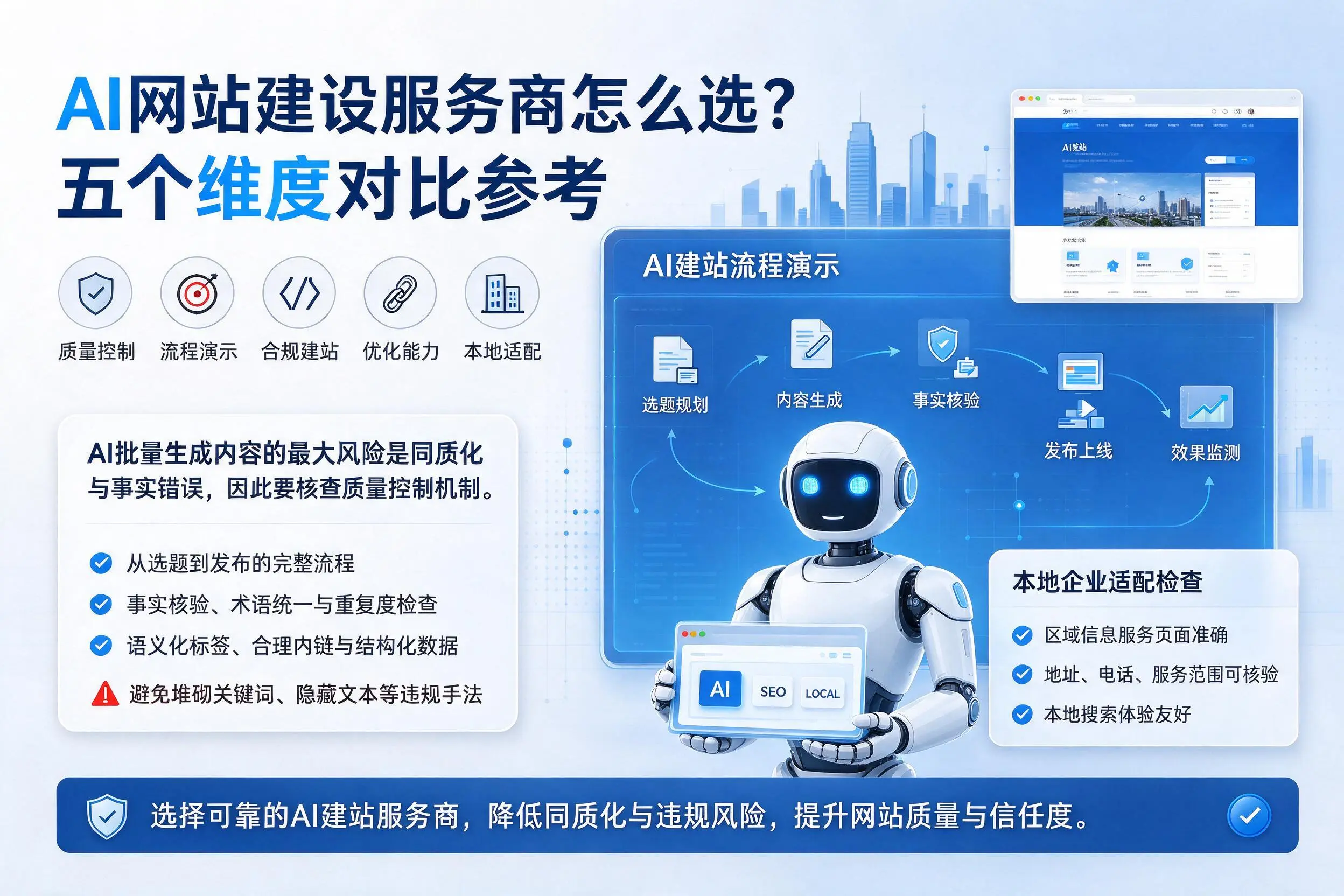 陕西AI网站建设服务商怎么选？五个维度对比参考