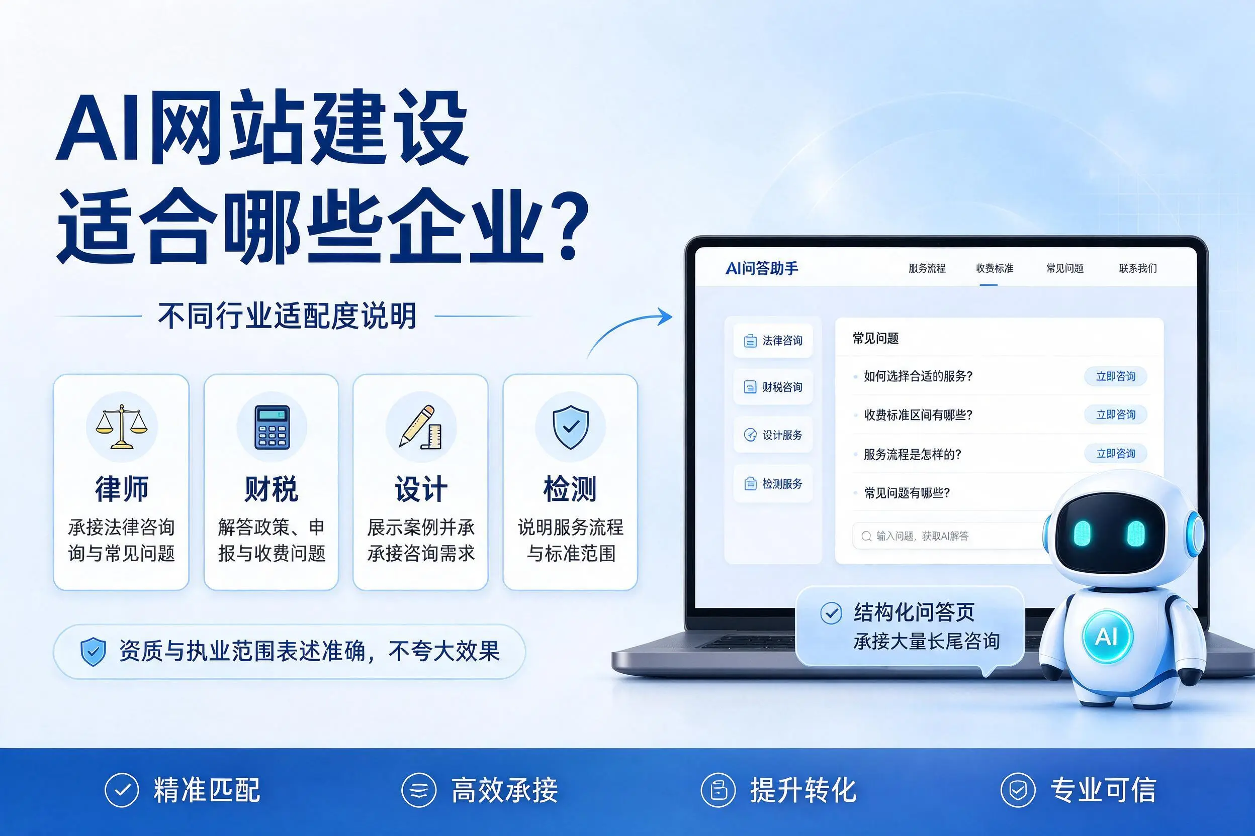 AI网站建设适合哪些企业?陕西不同行业适配度说明