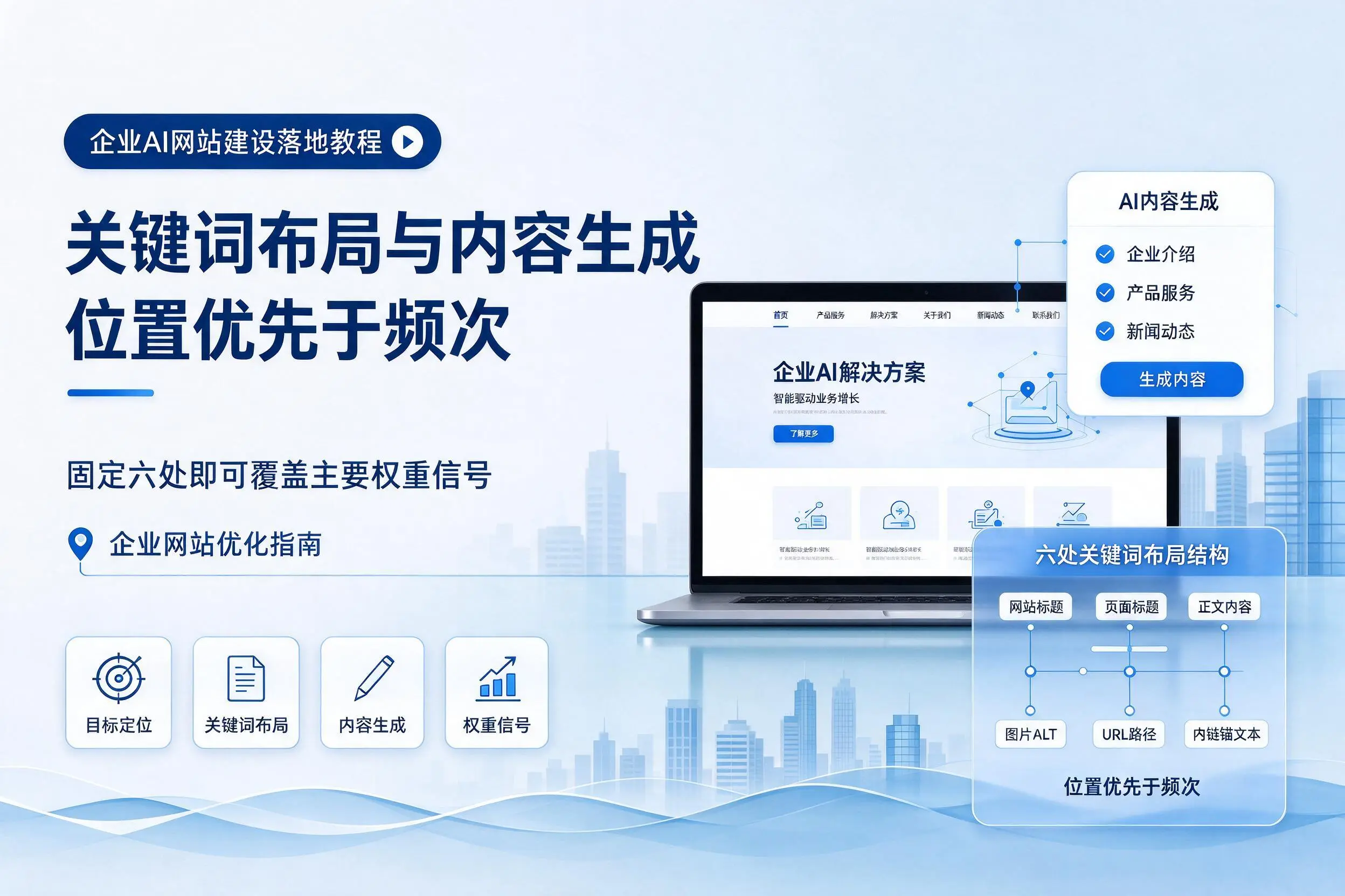 陕西企业AI网站建设落地教程:关键词布局与内容生成